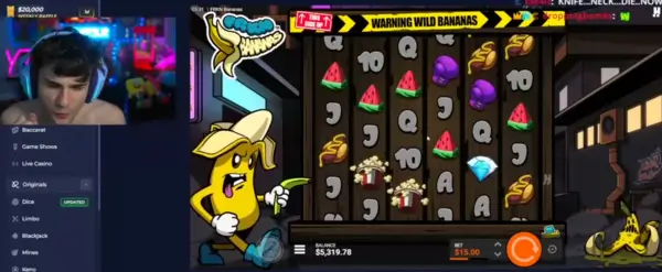 Cheesur playing a slot game